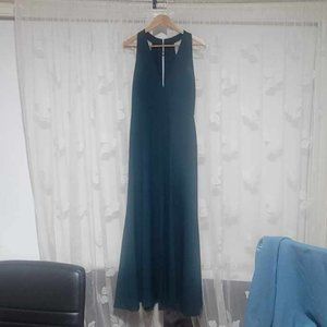 V Neck, Strapless Dark Turqouise Bridesmaid Dress (Unknown brand) Size 10
